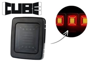 Lampa zespolona tylna CUBE LZD 2875/GRAPHITE z ramką czarną